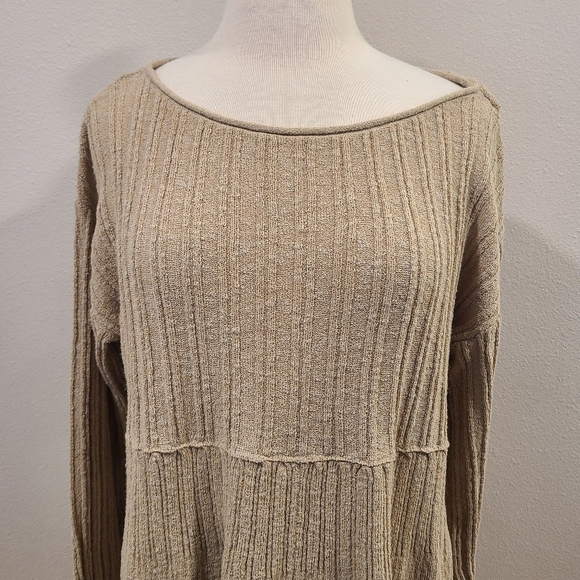 Free People Beach Delancey Neutral Beige Sweater Tunic - Picture 4 of 7